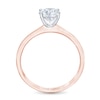 Thumbnail Image 2 of THE LEO First Light Diamond Solitaire Engagement Ring 1 ct tw Round-cut 14K Rose Gold