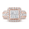 Thumbnail Image 2 of Diamond Engagement Ring 4 ct tw Princess & Round 14K Rose Gold