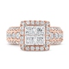 Thumbnail Image 3 of Now + Forever Multi-Diamond Engagement Ring 3 ct tw Princess & Round 14K Rose Gold