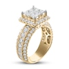 Thumbnail Image 2 of Now + Forever Multi-Diamond Engagement Ring 3 ct tw Princess & Round 14K Yellow Gold