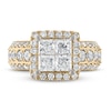 Thumbnail Image 3 of Now + Forever Multi-Diamond Engagement Ring 3 ct tw Princess & Round 14K Yellow Gold