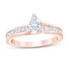 Thumbnail Image 1 of Now + Forever Diamond Engagement Ring 1 ct tw Pear & Princess 14K Rose Gold