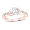 Thumbnail Image 0 of Diamond Engagement Ring 1 ct tw Oval & Princess 14K Rose Gold