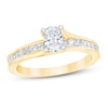Thumbnail Image 1 of Now + Forever Diamond Engagement Ring 1 ct tw Oval & Princess 14K Yellow Gold