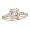 Thumbnail Image 1 of Neil Lane Diamond Engagement Ring 1-1/8 ct tw Princess & Round-cut 14K Yellow Gold