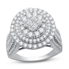 Thumbnail Image 0 of Diamond Engagement Ring 2 ct tw Princess, Round & Baguette 10K White Gold