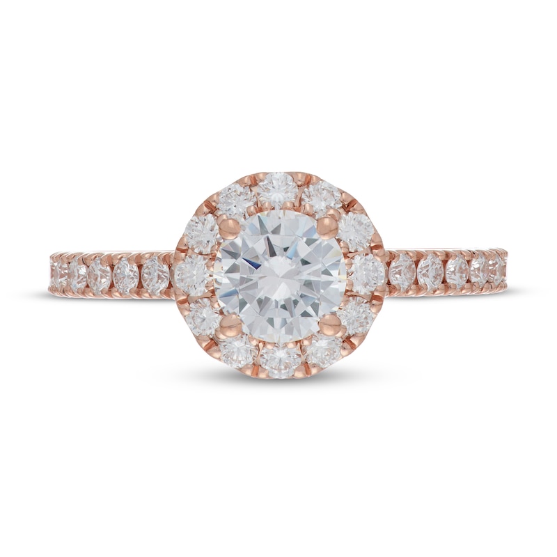 Main Image 3 of Neil Lane Premiere Diamond Engagement Ring 1-3/8 ct tw 14K Rose Gold