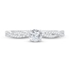 Thumbnail Image 3 of Now + Forever Diamond Engagement Ring 1/2 ct tw Round-cut 14K White Gold