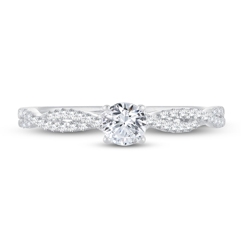 Main Image 3 of Now + Forever Diamond Engagement Ring 1/2 ct tw Round-cut 14K White Gold