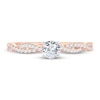 Thumbnail Image 2 of Diamond Engagement Ring 1/2 ct tw Round-cut 14K Rose Gold