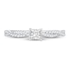 Thumbnail Image 3 of Now + Forever Diamond Engagement Ring 1/2 ct tw Princess & Round 14K White Gold