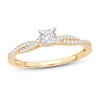 Thumbnail Image 1 of Now + Forever Diamond Engagement Ring 1/2 ct tw Princess & Round 14K Yellow Gold
