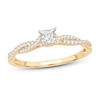 Thumbnail Image 0 of Diamond Engagement Ring 1/2 ct tw Princess & Round 14K Yellow Gold