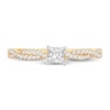 Thumbnail Image 3 of Now + Forever Diamond Engagement Ring 1/2 ct tw Princess & Round 14K Yellow Gold