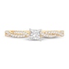 Thumbnail Image 2 of Diamond Engagement Ring 1/2 ct tw Princess & Round 14K Yellow Gold