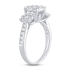 Thumbnail Image 2 of Memories Moments Magic 3-Stone Diamond Engagement Ring 1 ct tw Round-cut 14K White Gold