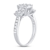 Thumbnail Image 1 of Memories Moments Magic 3-Stone Diamond Engagement Ring 1 ct tw Round-cut 14K White Gold