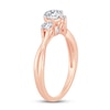 Thumbnail Image 2 of Memories Moments Magic 3-Stone Diamond Engagement Ring 3/4 ct tw Round-cut 14K Rose Gold