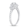 Thumbnail Image 2 of Memories Moments Magic 3-Stone Diamond Engagement Ring 1 ct tw Round-cut 14K White Gold