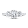 Thumbnail Image 3 of Memories Moments Magic 3-Stone Diamond Engagement Ring 1 ct tw Round-cut 14K White Gold