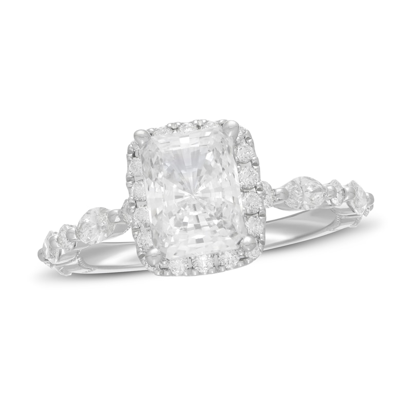 Main Image 1 of Neil Lane Premiere Diamond Engagement Ring 2-1/4 ct tw Radiant/Round/Marquise 14K White Gold