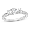 3-Stone Diamond Engagement Ring 1 ct tw Round-cut 14K White Gold