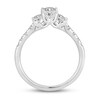 3-Stone Diamond Engagement Ring 1 ct tw Princess/Round 14K White Gold