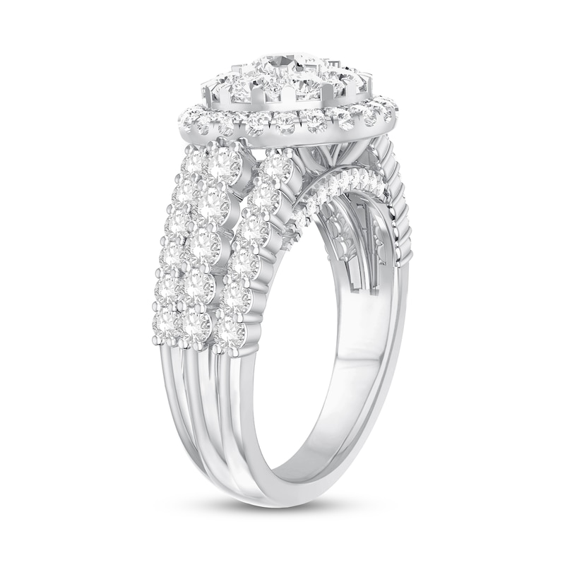 Diamond Engagement Ring 2 ct tw Round-Cut 14K White Gold