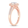 Thumbnail Image 1 of Multi-Diamond Engagement Ring 1/2 ct tw Round-cut 10K Rose Gold