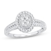 Thumbnail Image 1 of Now + Forever Multi-Diamond Engagement Ring 1/2 ct tw Round-cut 10K White Gold