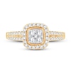 Thumbnail Image 3 of Now + Forever Multi-Diamond Engagement Ring 1/2 ct tw Round-cut 10K Yellow Gold