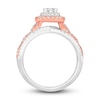 Thumbnail Image 1 of Diamond Engagement Ring 1 ct tw Princess & Round 14K Two-Tone Gold