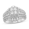 Thumbnail Image 1 of Now + Forever Multi-Diamond Engagement Ring Princess & Round 14K White Gold