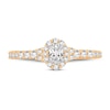 Thumbnail Image 3 of Now + Forever Diamond Engagement Ring 1/2 ct tw Oval & Round 14K Yellow Gold