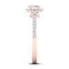 Thumbnail Image 3 of Now + Forever Diamond Engagement Ring 3/4 ct tw Oval & Round 14K Rose Gold