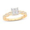 Thumbnail Image 1 of Now + Forever Multi-Diamond Engagement Ring 5/8 ct tw Princess & Round 14K Yellow Gold
