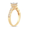 Multi-Diamond Engagement Ring 5/8 ct tw Princess & Round 14K Yellow Gold