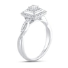Thumbnail Image 2 of Now + Forever Diamond Engagement Ring 3/8 ct tw Princess & Round 14K White Gold