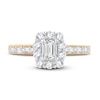 Thumbnail Image 3 of Now + Forever Diamond Engagement Ring 3/4 ct tw Emerald, Round, Baguette 14K Yellow Gold