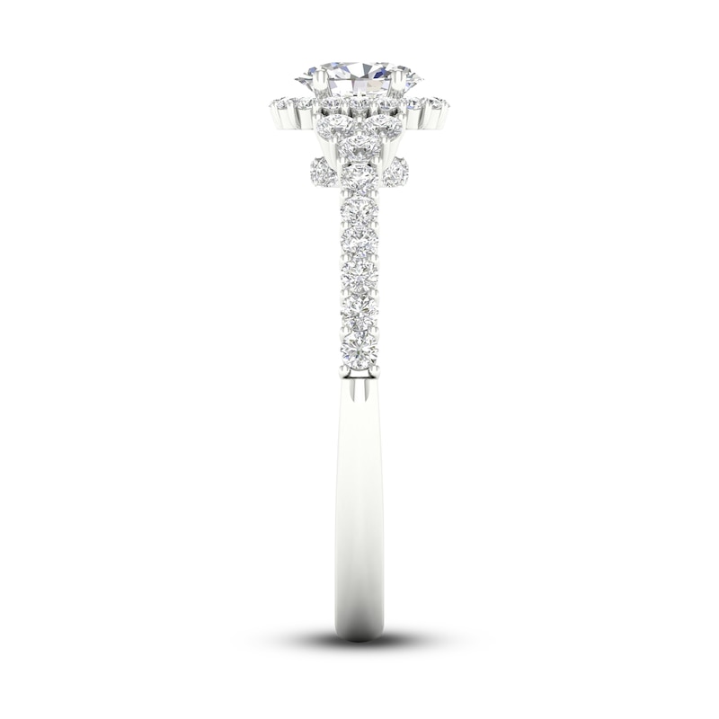 Main Image 2 of Now + Forever Diamond Engagement Ring 3/4 ct tw Oval & Round-Cut 14K White Gold