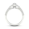 Thumbnail Image 3 of Now + Forever Diamond Engagement Ring 3/4 ct tw Oval & Round-Cut 14K White Gold