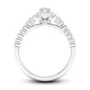 Thumbnail Image 4 of Now + Forever Diamond Engagement Ring 3/4 ct tw Oval & Round-Cut 14K White Gold