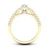 Thumbnail Image 3 of Diamond Engagement Ring 3/4 ct tw Oval & Round 14K Yellow Gold