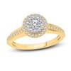 Thumbnail Image 0 of Multi-Diamond Engagement Ring 3/8 ct tw Round-cut 10K Two-Tone Gold