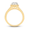 Thumbnail Image 1 of Multi-Diamond Engagement Ring 3/8 ct tw Round-cut 10K Two-Tone Gold