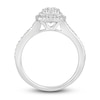 Thumbnail Image 1 of Multi-Diamond Engagement Ring 3/8 ct tw Round-cut 10K White Gold