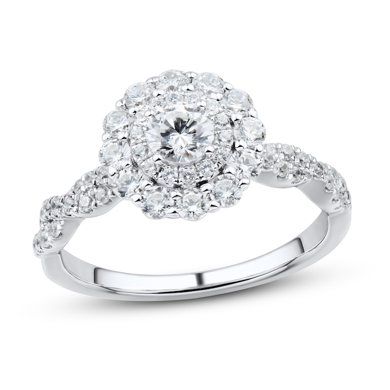 Main Image 1 of Now + Forever Diamond Engagement Ring 1 ct tw Round-cut 14K White Gold