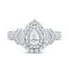 Thumbnail Image 2 of Now + Forever Diamond Engagement Ring 3/4 ct tw Pear & Round 14K White Gold