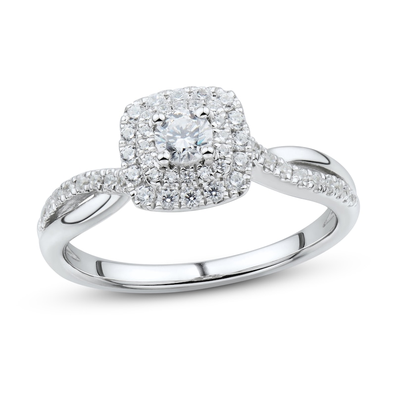 Main Image 1 of Now + Forever Diamond Engagement Ring 1/2 ct tw Round-cut 14K White Gold