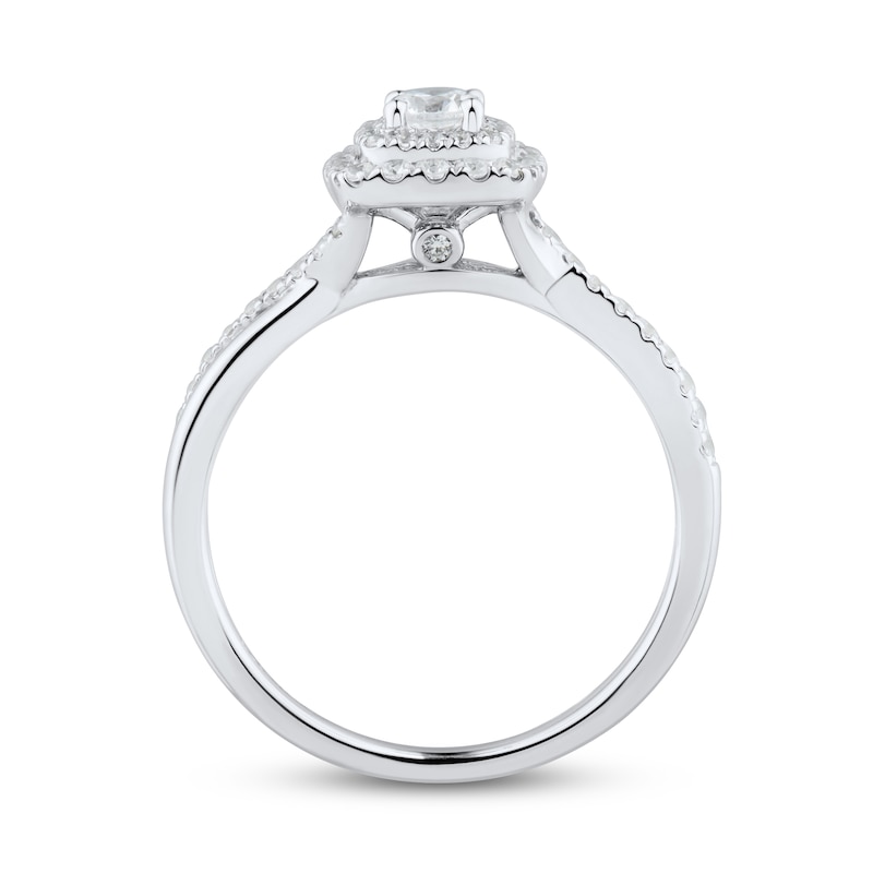 Diamond Engagement Ring 1/2 ct tw Round-cut 14K White Gold | Kay